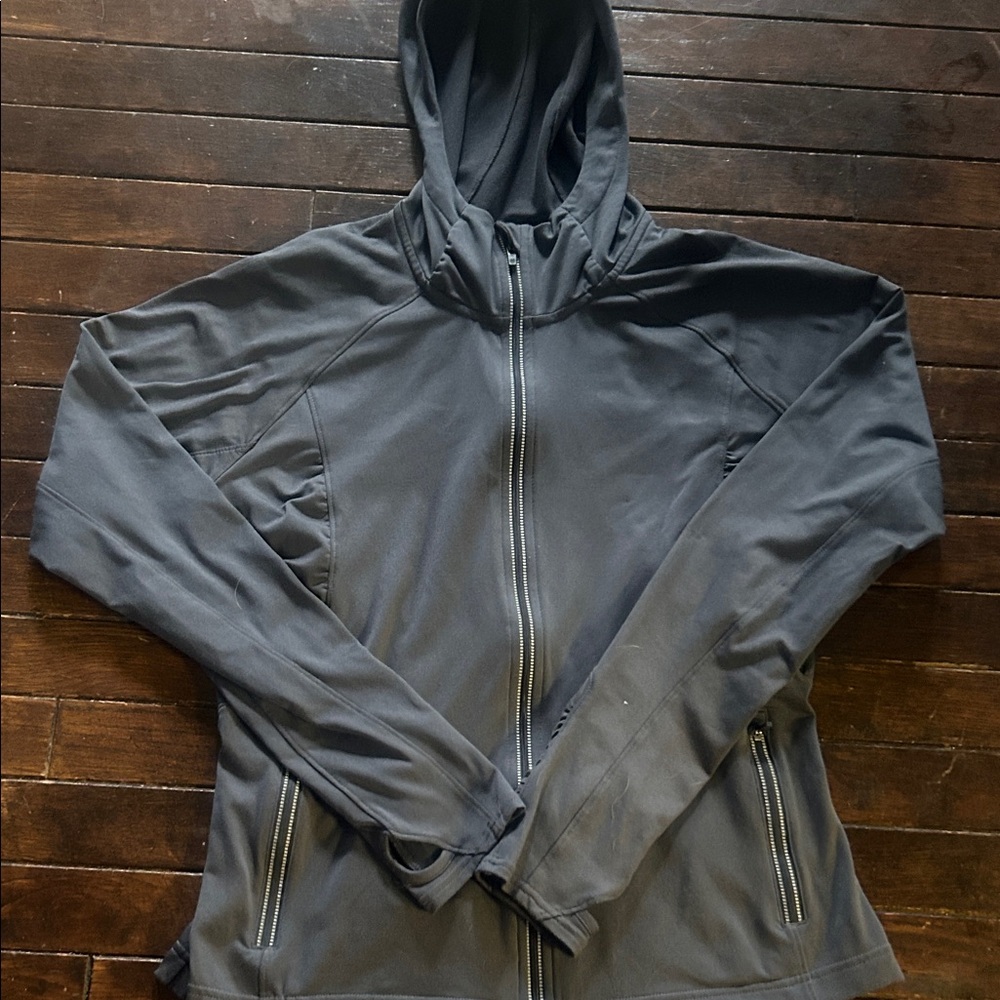 Athleta Dark Grey Hooded Jacket